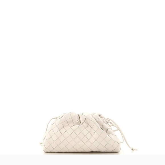 Bottega Veneta The Pouch Intrecciato Nappa Mini Off White - Picture 4 of 5